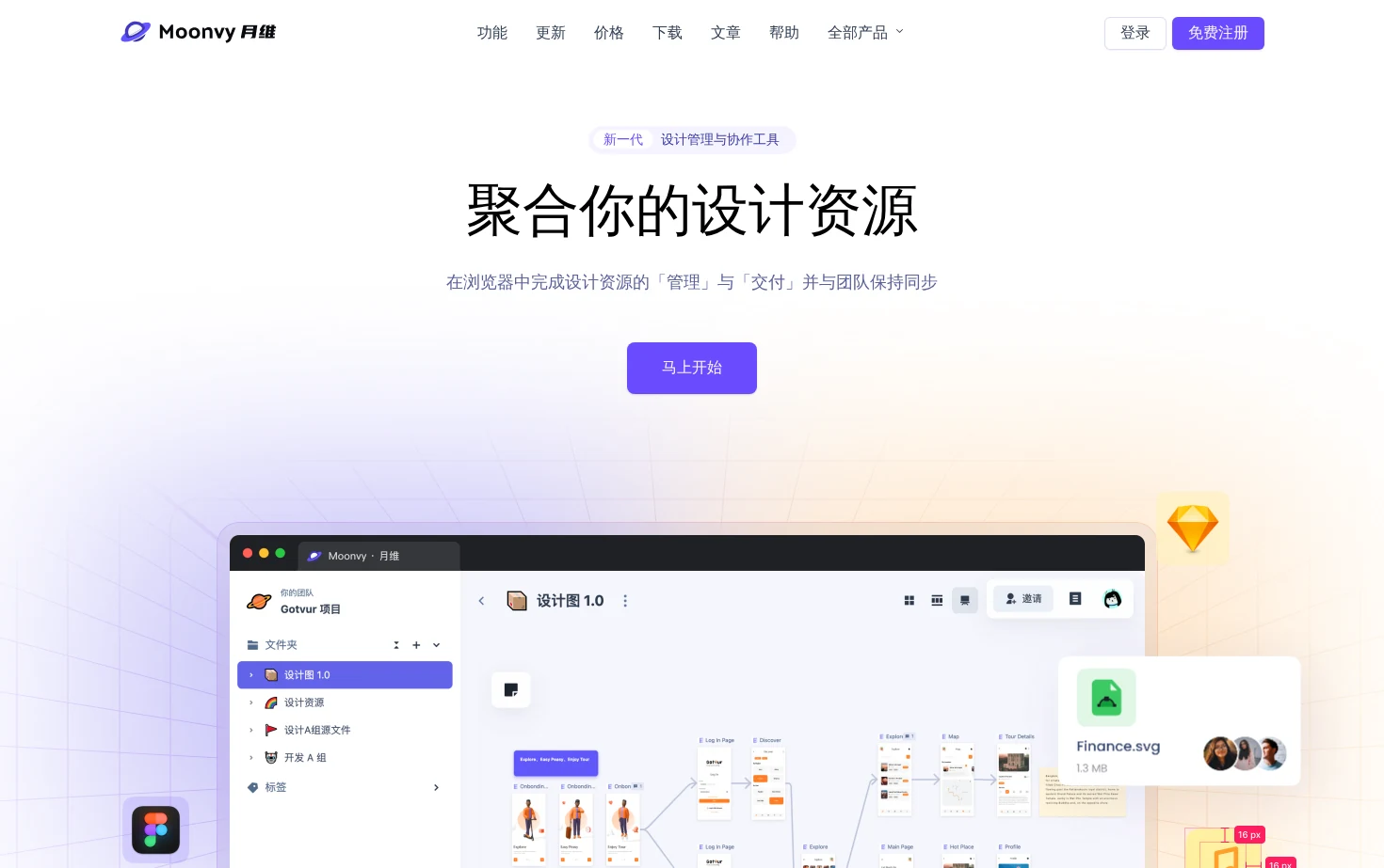 Moonvy 月维 页面快照